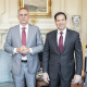 El secretario de Estado de EEUU, Marco Rubio (derecha), junto al líder de la opositora Unión Patriótica de Cuba (UNPACU), José Daniel Ferrer MARCO RUBIO EN X