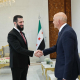 Ahmed al Shara (I) se reúne con el enviado de Trump para Siria, Tom Barrack  Europa Press/Contacto/Syrian Presidency