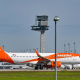 FILED - 08 May 2024, Brandenburg, Schönefeld: An Easyjet aircraft taxis at Berlin Brandenburg Airport BER. Photo: Patrick Pleul/dpa Patrick Pleul/dpa