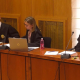 El fiscal en el 'caso ataúdes', durante su informe final en la Audiencia de Valladolid. EUROPA PRESS