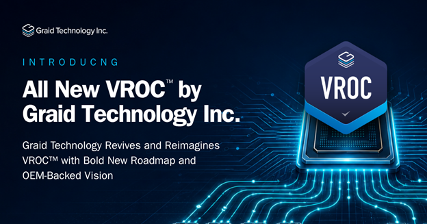 Graid Technology launches VROC™ by Graid Technology with the backing of top-tier OEM manufacturers