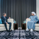 El director del OIEA, Rafael Grossi, y el titular de Exteriores emiratí, Abdulá bin Zayed MINISTERIO DE EXTERIORES DE EAU EN X
