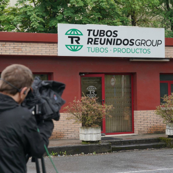 Exteriores de la sede de Tubos Reunidos, a 4 de junio de 2026, en Amurrio, Álava, País Vasco (España).  Iñaki Berasaluce - Europa Press