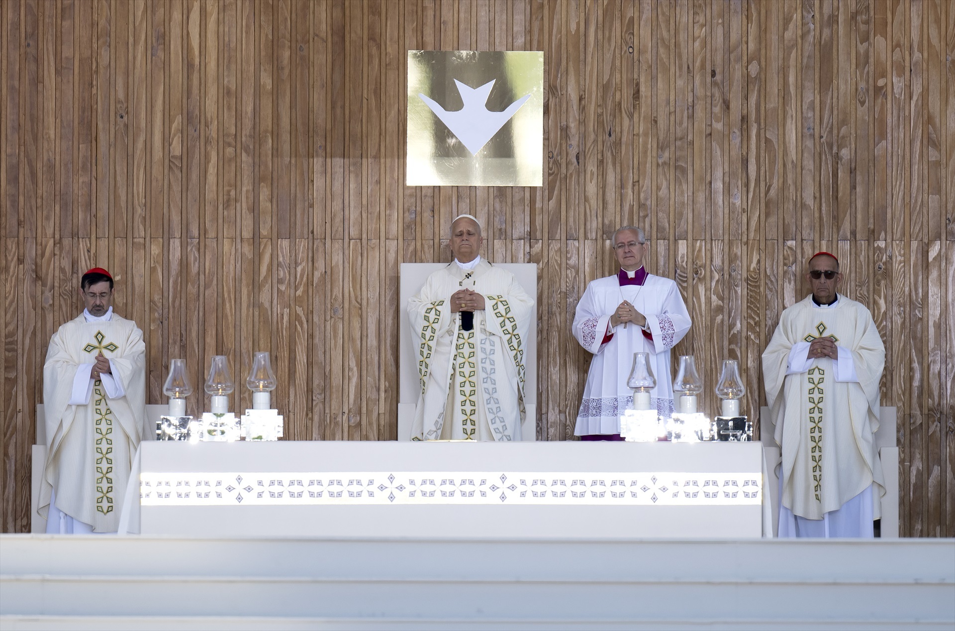 EuropaPress 7578153 papa leon xiv preside misa festividad corpus christi plaza cibeles junio