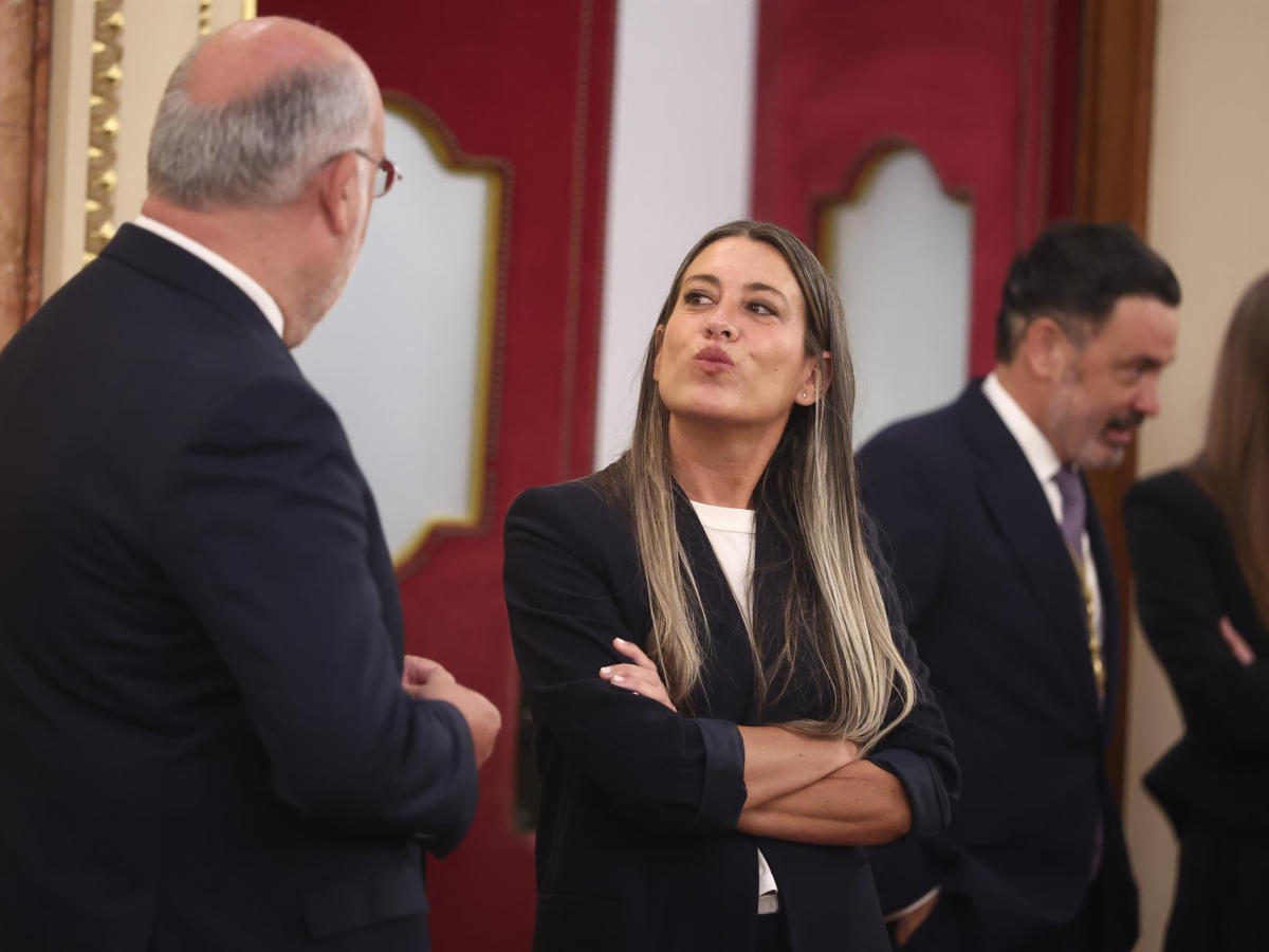 La portaveu de Junts al Congrés, Miriam Nogueras, durant la visita del papa Lleó XIV al Congrés dels Diputats, el 8 de juny de 2026, a Madrid (Espanya). Eduardo Parra - Europa Press