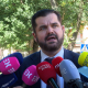 El abogado de Iustitia Europa, Luis María Pardo, atiende a los medios tras finalizar el juicio por la contratación de David Sánchez en la Diputación de Badajoz EUROPA PRESS