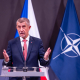 El primer ministro de República Checa, Andrej Babis, durante una rueda de prensa.  Europa Press/Contacto/Tomas Tkacik