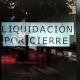 Cartel de liquidación por cierre EUROPA PRESS