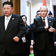 Imagen de archivo del líder norcoreano, Kim Jong Un, junto al presidente de Rusia, Vladimir Putin. Europa Press/Contacto/Sergei Bobylev