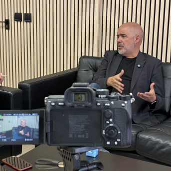 El secretario general de CCOO, Unai Sordo, durante la entrevista con DEMÓCRATA | DEMÓCRATA El secretario general de CCOO, Unai Sordo, durante la entrevista con DEMÓCRATA | DEMÓCRATA
