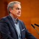 El expresidente del Gobierno, José Luis Rodríguez Zapatero, interviene durante un mitin del PSC en el Palau de Congressos, a 27 de abril de 2024 Lorena Sopêna - Europa Press