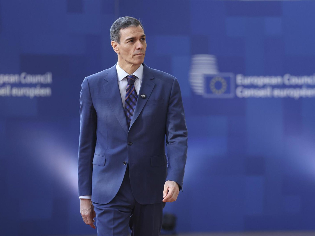 The President of the Government, Pedro Sánchez, upon his arrival at the European Council summit held this Thursday in Brussels (Belgium). FREDERIC GARRIDO-RAMIREZ The President of the Government, Pedro Sánchez, upon his arrival at the European Council summit held this Thursday in Brussels (Belgium). FREDERIC GARRIDO-RAMIREZ
