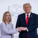 Imagen de archivo de Giorgia Meloni y Donald Trump  Michael Kappeler/dpa