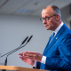 El canciller alemán, Friedrich Merz, ofrece una rueda de prensa tras las deliberaciones del Consejo Europeo en Bruselas Michael Kappeler/dpa