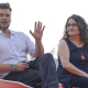 La exvicepresidenta de la Generalitat Valenciana, Mónica Oltra, y el portavoz de ERC en el Congreso, Gabriel Rufián