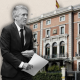 El ministro Fernando Grande-Marlaska frente a la sede del Ministerio del Interior | Ilustraciones Demócrata