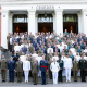El Rey con los miembros del XXVII Curso de Estado Mayor CASA DE S.M. EL REY