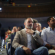 El presidente de Vox, Santiago Abascal (c), y el secretario general de Vox, Ignacio Garriga (d), durante la Asamblea Ordinaria de Vox 2026, el auditorio Mutua Madrileña, a 27 de junio de 2026, en Madrid (España).   Alejandro Martínez Vélez - Europa Press