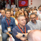 El presidente de Castilla-La Mancha, Emiliano García-Page (c), durante la reunión del Comité Federal del PSOE, en la sede nacional de la calle Ferraz, a 27 de junio de 2026, en Madrid (España) Jesús Hellín - Europa Press