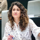 La concejala del Grupo Municipal Socialista Enma López durante el Pleno de Cibeles PSOE/DIEGO VÍTORES
