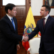 El presidente de Ecuador, Daniel Noboa, con el secretario de Estado estadounidense, Marco Rubio PRESIDENCIA DE ECUADOR