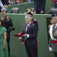 La directora general de la Guardia Civil, Mercedes González , y el ministro del Interior, Fernando Grande-Marlaska, junto al DAO de la Guardia Civil, Manuel Llamas Javier Pulpo - Europa Press