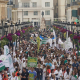 Imagen de archivo de una manifestación de médicos en Málaga contra el Estatuto Marco. Álex Zea - Europa Press