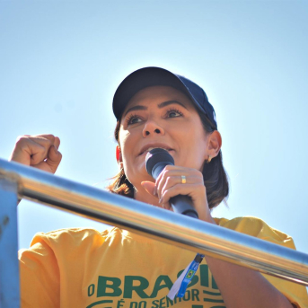 Michelle Bolsonaro. Europa Press/Contacto/Silvia Machado Michelle Bolsonaro. Europa Press/Contacto/Silvia Machado