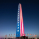 El Monumento a Washington, decorado con luces para la celebración del 250º aniversario de la Declaración de Independencia  Europa Press/Contacto/Matt Kaminsky