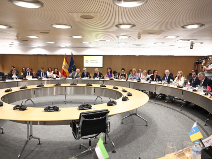 El ministro de Hacienda, Arcadi España (c), preside una reunión del Consejo de Política Fiscal y Financiera (CPFF) en el Ministerio de Hacienda, a 6 de julio de 2026, en Madrid | Eduardo Parra 