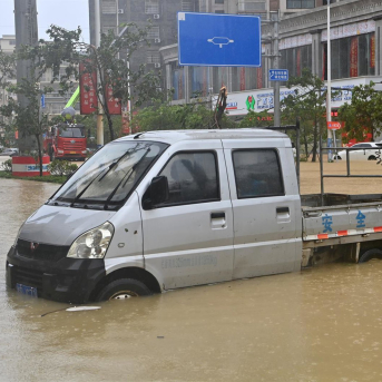 Inundaciones por el tifón Maysak en China Europa Press/Contacto/Lu Boan Inundaciones por el tifón Maysak en China Europa Press/Contacto/Lu Boan