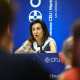 La ministra de Defensa,  en los Cursos de Verano del Real Centro Universitario Escorial-María Cristina, a 6 de julio de 2026, en San Lorenzo de El Escorial, Madrid (España). Rafael Bastante - Europa Press