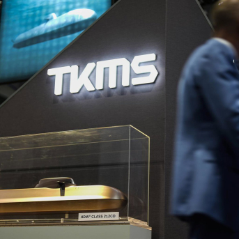 Logo de TKMS. Europa Press/Contacto/Justin Tang