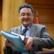 El ex fiscal general del Estado, Álvaro García Ortiz, durante su comparecencia en la Comisión de Justicia, en el Senado, a 18 de febrero de 2025, en Madrid (España). Fernando Sánchez - Europa Press