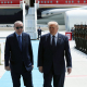 July 7, 2026, Ankara, Turkiye: US President Donald Trump is greeted by Turkish President Recep Tayyip Erdogan, left, upon arriving for the NATO summit in Ankara, Turkey, Tuesday, July 7, 2026. Europa Press/Contacto/Depo Photos