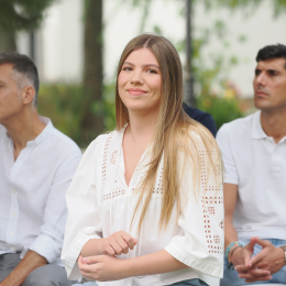 La Infanta Sofía, durante una visita a una de las actividades educativas en el Monasterio de Cogullada, a 8 de julio de 2026, en Zaragoza, Aragón (España) | EP