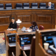 El ministro de Hacienda, Arcadi España, durante un pleno en el Congreso de los Diputados, a 15 de abril de 2026, en Madrid (España).  Eduardo Parra - Europa Press