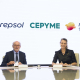 El presidente de Repsol, Antonio Brufau, y la presidenta de Cepyme, Ángela de Miguel CEPYME