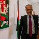 El embajador de Palestina en España, Husni Abdel Wahed, al final de la rueda de prensa celebrada en Madrid.  Europa Press/Contacto/David Canales