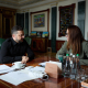 El presidente de Ucrania, Volodimir Zelenski, en su última reunión con la ya exprimera ministra Yulia Sviridenko, a 12 de julio de 2026 PRESIDENCIA DE UCRANIA