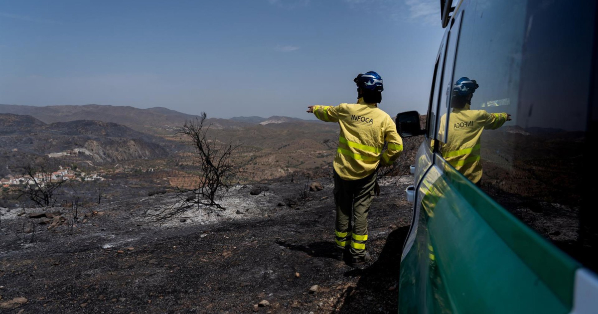 Searches suspended in Los Gallardos without finding more victims in the burned areas