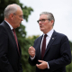 16 June 2026, France, Evian: UK Prime Minister Sir Keir Starmer (R) meets with Switzerland's Federal President Guy Parmelin on the sidelines of the G7 summit in Evian. Photo: Isabel Infantes/PA Wire/dpa Isabel Infantes/PA Wire/dpa