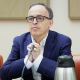 Juan José Ganuza, candidato del Gobierno para presidir la Comisión Nacional de los Mercados y la Competencia (CNMC), durante su comparecencia ante la Comisión de Economía del Congreso