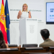 La portavoz de la Junta de Extremadura, Elena Manzano, en rueda de prensa tras el Consejo de Gobierno autonómico JUNTA DE EXTREMADURA
