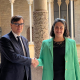 El presidente de la Generalitat, Salvador Illa, recibe en el Palau de la Generalitat a la cónsul de Francia en Barcelona, Azar Agah-Ducrocq EUROPA PRESS
