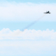 13 July 2026, Lower Saxony, Wittmund: Two Airbus Defence and Space Eurofighter Typhoons fly over Tactical Air Force Wing 71 "Richthofen" at Wittmund Air Base in Wittmund, Germany. Photo: Lars Penning/dpa Lars Penning/dpa