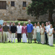 Los reyes Felipe VI y Letizia, la princesa Leonor y la infanta Sofía con miembros del Consejo Asesor Joven de la Fundación Princesa de Girona este miércoles en Sant Martí d'Empúries (Girona) GLÒRIA SÁNCHEZ-EUROPA PRESS