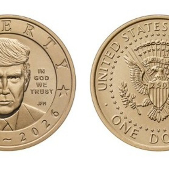 Moneda conmemorativa del 250º aniversario de EEUU con la imagen del presidente, Donald Trump. US TREASURY Moneda conmemorativa del 250º aniversario de EEUU con la imagen del presidente, Donald Trump. US TREASURY