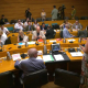 Comisión de Economía, Presupuestos y Hacienda de Les Corts, este miércoles, donde se han producido los hechos CORTS VALENCIANES