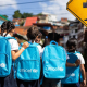 Niños reciben mochilas de UNICEF en Venezuela  UNICEF/ELVIRA PRIETO